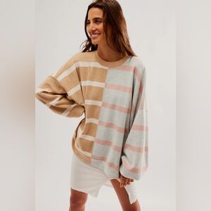 Uptown stripe pullover Free People